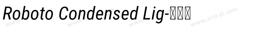 Roboto Condensed Lig字体转换